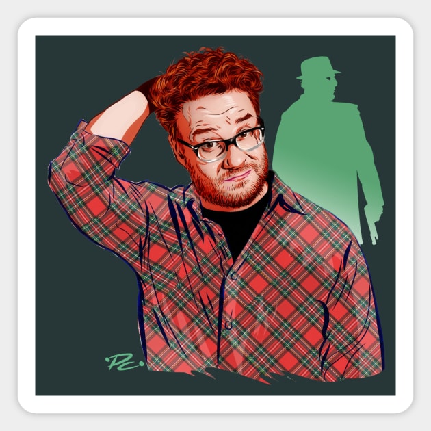 Seth Rogan - An illustration by Paul Cemmick Magnet by PLAYDIGITAL2020